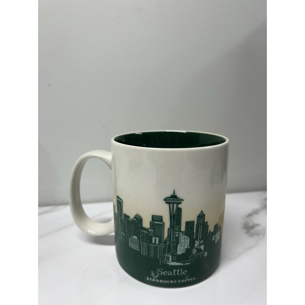 Starbucks Seattle Collector Series Global Icon 2009 Coffee Tea Mug 16 oz - Picture 2 of 3